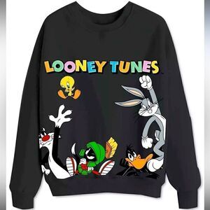 Warner Brothers Juniors' Looney Tunes Graphic Sweatshirt XS, women shirt